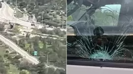 آثار الاشتباكات بين الشهيد الفلسطيني وجنود الاحتلال