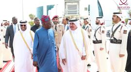 خلال مغادرة الرئيس النيجيري للدوحة