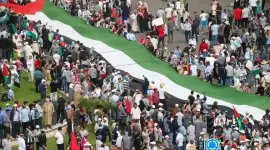 جانب من المظاهرات