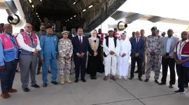 وصول طائرة المساعدات إلى السودان