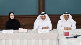 جانب من اللقاء المشترك الذي جمع غرفة قطر مع وزارة العمل