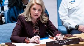 كاثرين راسل المديرة التنفيذية لمنظمة الأمم المتحدة للطفولة "اليونيسف"