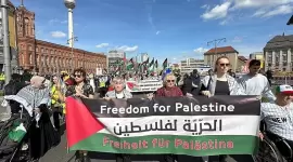 جانب من المظاهرات