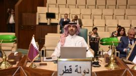 جانب من المشاركة القطرية في الاجتماع