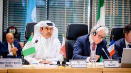 جانب من المشاركة القطرية في الاجتماع