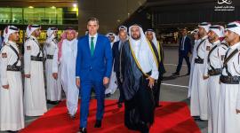 جانب من مراسم المغادرة