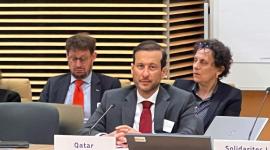 جانب من المشاركة القطرية في الاجتماع