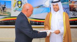 جانب من تسليم أوراق الاعتماد