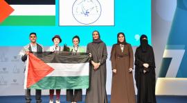 سعادة الشيخة هند تتوج الفريق الفائز من جامعة النجاح الوطنية الفلسطينية