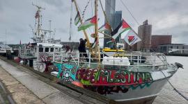 سفينة "حنظلة" التابعة "لأسطول الحرية"