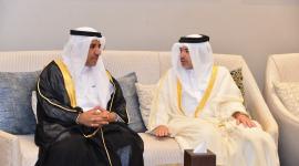 سعادة رئيس محكمة الاستثمار والتجارة خلال مشاركته بالاحتفالية