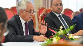 سعادة السيد سلطان بن سعد المريخي وزير الدولة للشؤون الخارجية