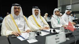 جانب من المشاركة القطرية في الاجتماع