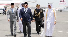 رئيس جمهورية إندونيسيا خلال وصوله إلى الدوحة