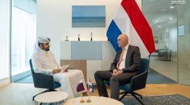 سعادة السفير الهولندي في حديثه إلى وكالة الأنباء القطرية