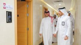 جانب من افتتاح عيادات وحدة الخدمات الطبية