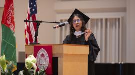 جانب من حفل التخرج