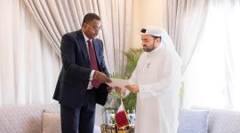 جانب من تسليم الرسالة الخطية