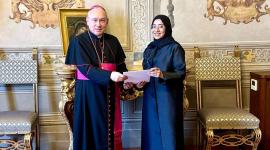 جانب من تسليم أوراق الاعتماد