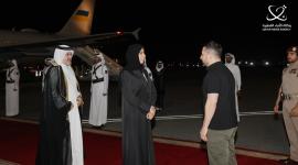 جانب من مراسم المغادرة