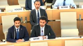 جانب من المشاركة القطرية في الحوار التفاعلي