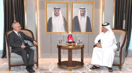 وزير الدولة للشؤون الخارجية خلال تسلم الرسالة