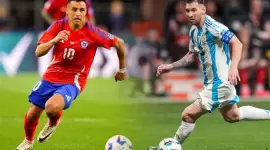 ليونيل ميسي قائد الأرجنتين وأليكسيس سانشيز