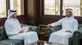 جانب من الحوار مع وكالة الأنباء القطرية