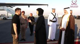 جانب من استقبال الرئيس الأوكراني