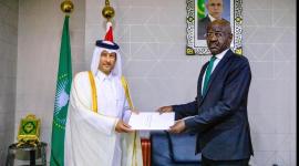 جانب من تسليم أوراق الاعتماد