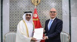 جانب من تسليم أوراق الاعتماد