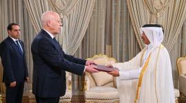 جانب من تسليم أوراق الاعتماد