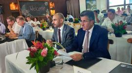 جانب من المشاركة القطرية في الاجتماع