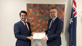 جانب من تسليم أوراق الاعتماد