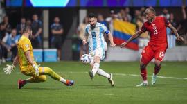 مباراة سابقة بين الأرجنتين وكندا