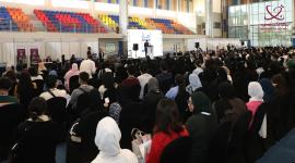 جانب من استقبال الطلبة