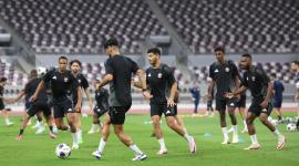 جانب من تدريب منتخب قطر