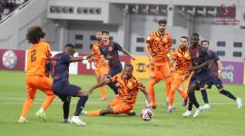 لقطة من مباراة اليوم