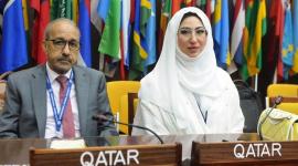 جانب من مشاركة وفد قطر