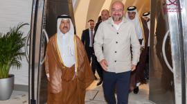 جانب من مراسم الاستقبال