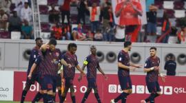 لاعبو الدحيل في مباراة السد