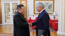 جانب من مباحثات رئيس كوريا الشمالية وشويغو