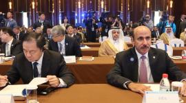 سعادة السيد جاسم بن سيف السليطي وزير المواصلات خلال مشاركته في المنتدى