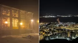 جانب من الأضرار التي لحقت بإيلات