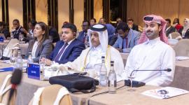 جانب من المشاركة القطرية في المؤتمر