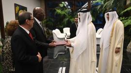 جانب من تسليم أوراق الاعتماد