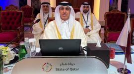 جانب من المشاركة القطرية في المؤتمر