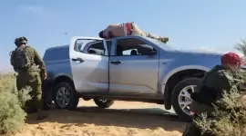 من موقع إطلاق النار قرب البحر الميت اليوم