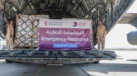 جانب من المساعدات