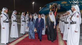 جانب من مراسم الاستقبال